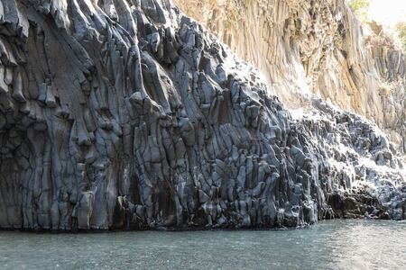 Caves of Alcantara Sicily Italyの写真素材