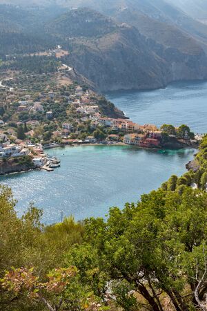 City of Assos Kefalonia Greeceの写真素材