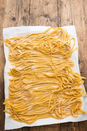 Bologna original Homemade tagliatelle pastaの写真素材