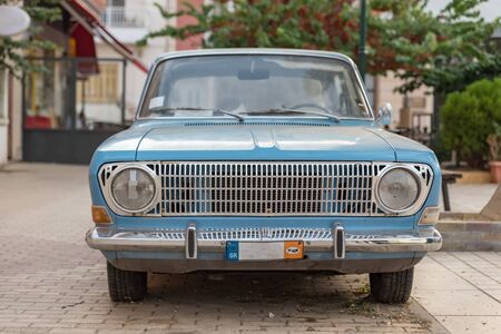 Vintage car front viewの写真素材