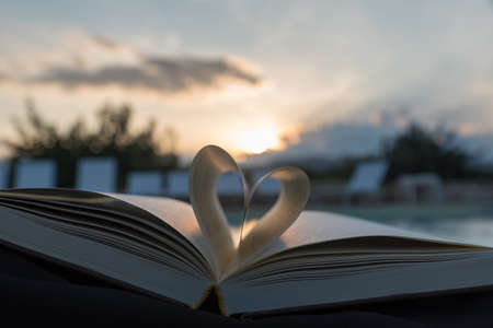 Love readings of the eveningの写真素材