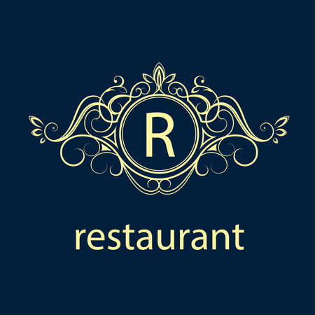 Simple and elegant monogram design template for two letters K G. Vector illustrationのイラスト素材