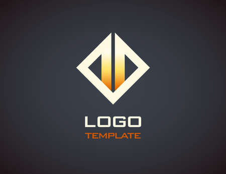 Fire  logo template. Fashion Jewelry luxury concept abstract templateのイラスト素材