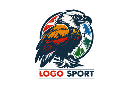 Sports team vector logo, eagleのイラスト素材