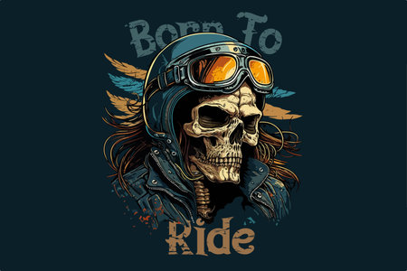 Skull. Vector illustration for t-shirt designのイラスト素材