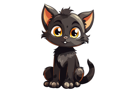 Cat. Vector illustration for T-shirt designsのイラスト素材