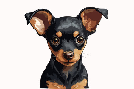 Puppy. Vector illustration for T-shirt designsのイラスト素材