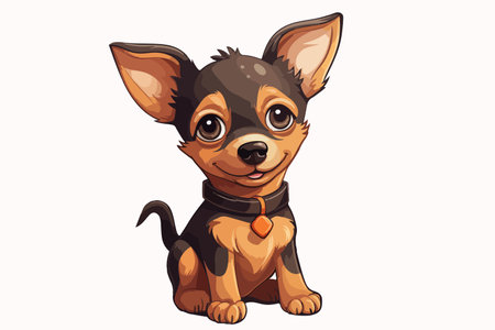Puppy. Vector illustration for T-shirt designsのイラスト素材