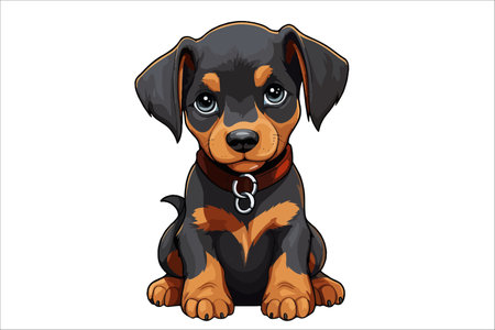 Puppy. Vector illustration for T-shirt designsのイラスト素材