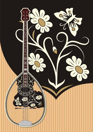Bouzouki (Greek music string instrument) having three pairs of strings (Trichordo) Bouzouki (Greek music string instrument) having three pairs of strings (Trichordo)
