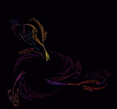 Beautiful background. Fractal generated by computerの写真素材