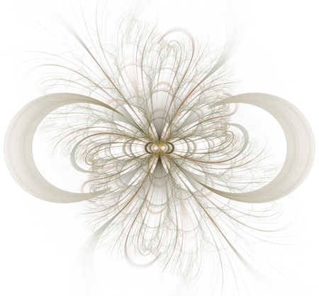 Abstract fractal composition on a color background.の写真素材