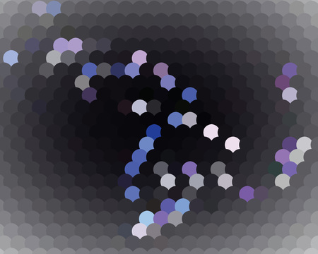 Modern geometrical circle. Geometric pattern in halftone style with gradient. A new texture for your design.のイラスト素材