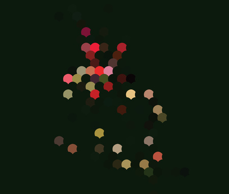 Modern geometrical circle. Geometric pattern in halftone style with gradient. A new texture for your design.のイラスト素材