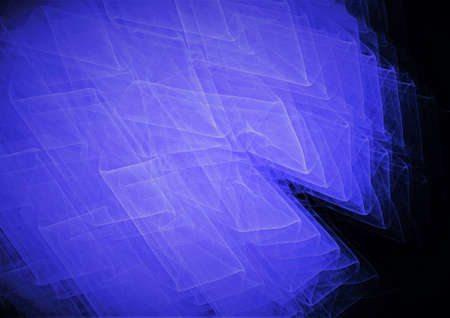 Abstract spectacular fractal composition on a black background. Generated by computer.の写真素材
