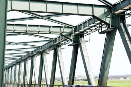 Steel bridge over the Elbeの写真素材