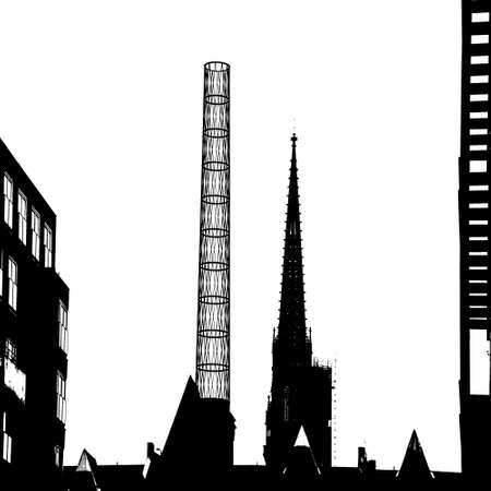 Boiler House in Hamburgの写真素材