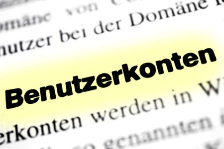 User Accountsの写真素材