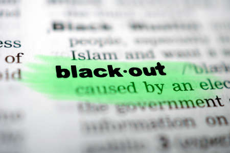 Blackoutの写真素材