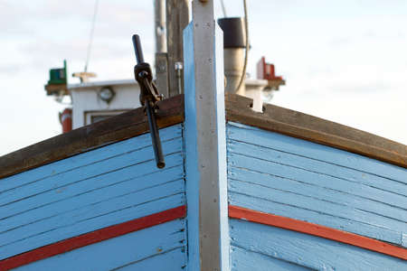Danish fishing boat on the beach