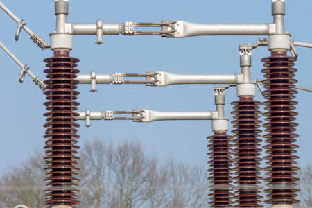 Substation for electric current