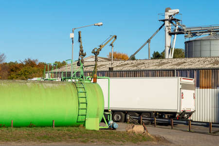Motor mill in Germany / The mill produces high-quality animal feed for the supply of breeders