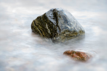 Stone in the sea