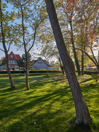 Traditional houses in Bolton, Germanyの写真素材