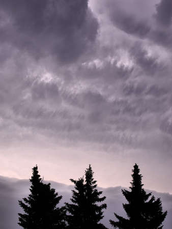 Threatening clouds