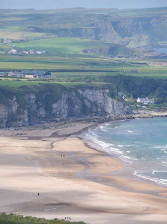 Whitepark Bay, Ballintoy, Antrim, Northern Irelandの写真素材