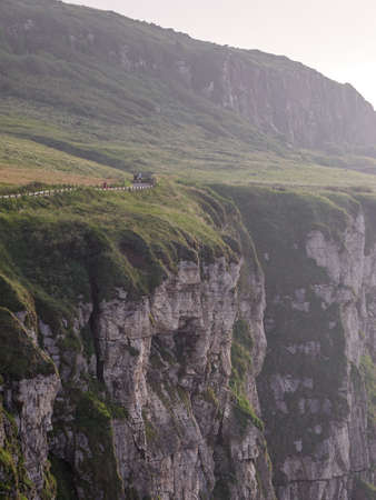 Cliffs near Ballintoy, Northern Irelandの写真素材