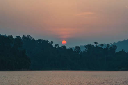 Sunset at Belum Rainforest, Perakの写真素材