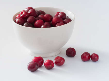 delicious red cherries from the jerte valleyの写真素材