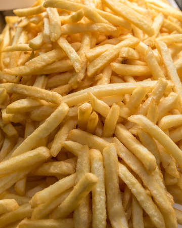 freshly fried golden fries