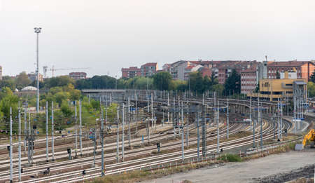 TURIN, ITALY - SEPTEMBER 23, 2017: Turin Lingotto railway stationのeditorial素材