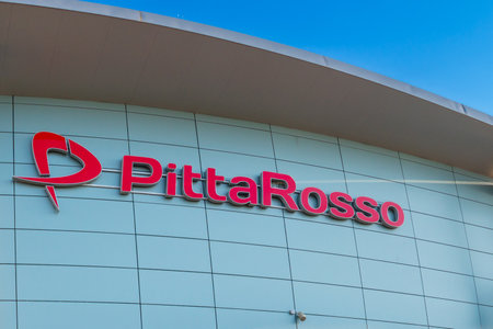 Mondovi; Italy - December 07; 2022: Pittarosso logo sign on store; Pittarosso is Italian brand...