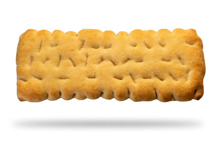 Schiacciata braed isolated on white, typical Italian focaccia from Tuscany and Rome, clipping path, copy spaceの写真素材