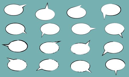 Hand-painted balloon frame drawn with a brushのイラスト素材