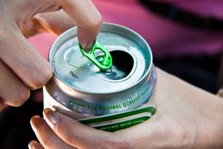 Open Can to Enjoyの写真素材