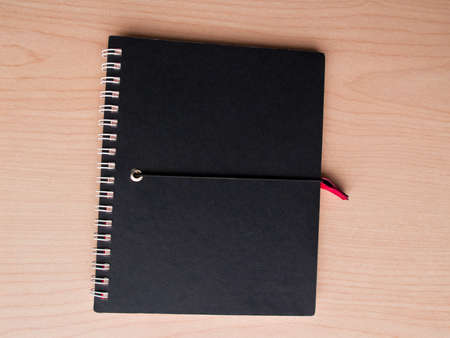 black book on the deskの写真素材