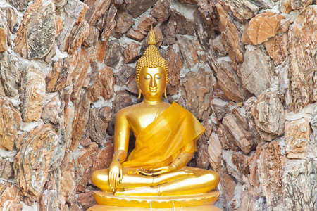 Buddha, in cave Thailand templeの写真素材