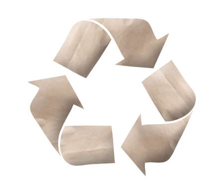 Paper Recycle logo conceptの写真素材
