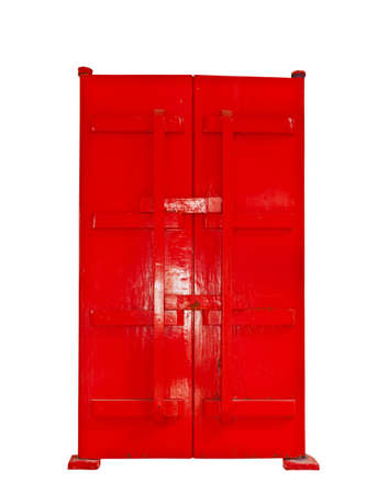 single red doorの写真素材