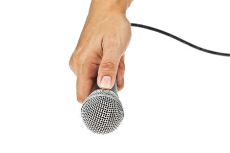 Microphone for Karaoke and handの写真素材