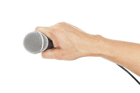 Microphone for Karaoke and handの写真素材
