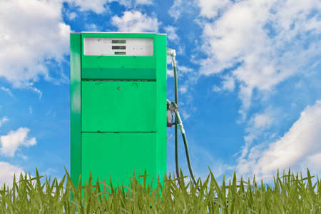 Green concept, gasoline pumpの写真素材