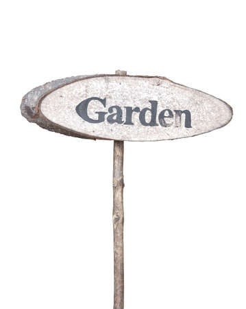 Garden Wood signの写真素材