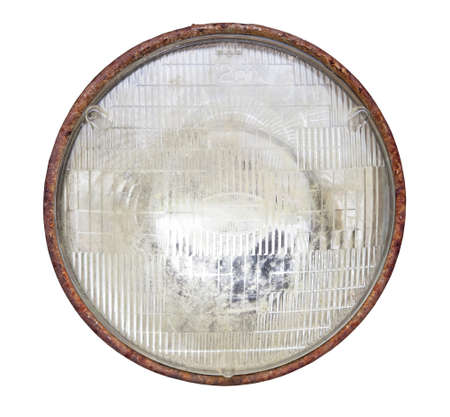 old rusted lamp car