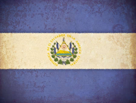 old grunge paper with Nicaragua flag backgroundの写真素材
