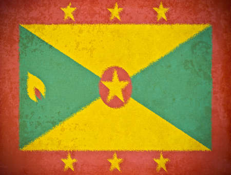 old grunge paper with Vatican City flag backgroundの写真素材